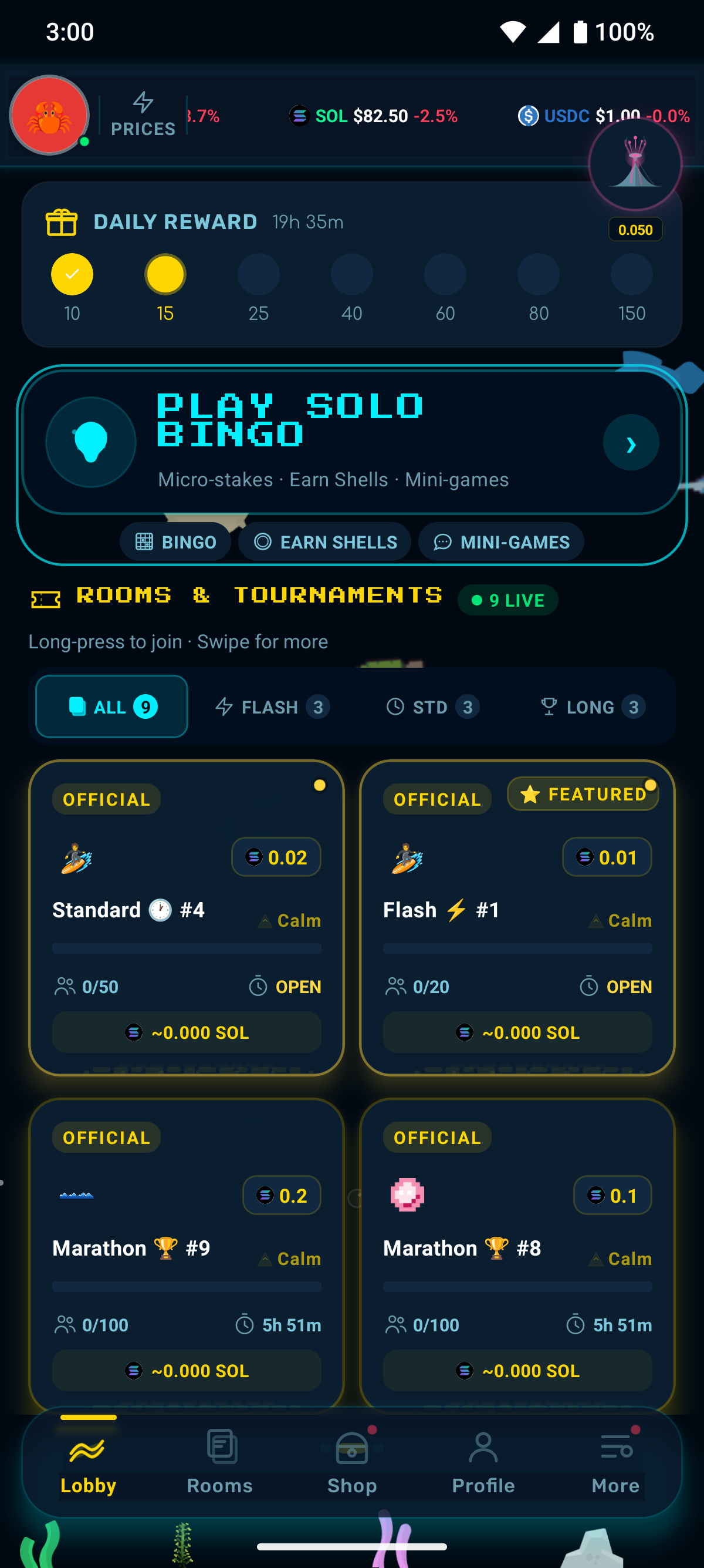 Midnight Lagoon theme